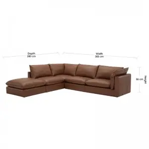 Modern Minimalist Fashionable Luxury Classic Versatile  Sorrento Leather sofa