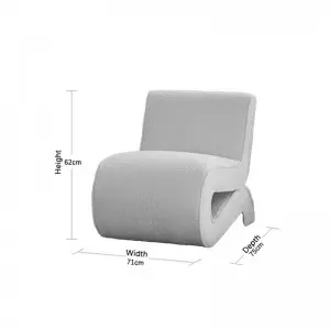 Modern Simple Comfortable Versatile Creative Curved Winding Occasional Chair